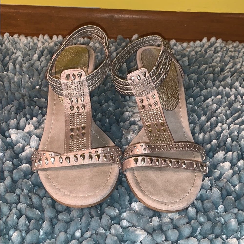 Silver mini heels